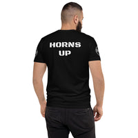 Kell Longhorns Horns Up Black Short Sleeve T-shirt