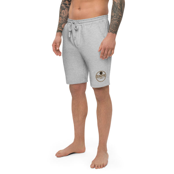 SNPR Gold/Black Men's fleece shorts